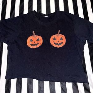 🖤Pumpkin Spooky Crop Top🖤